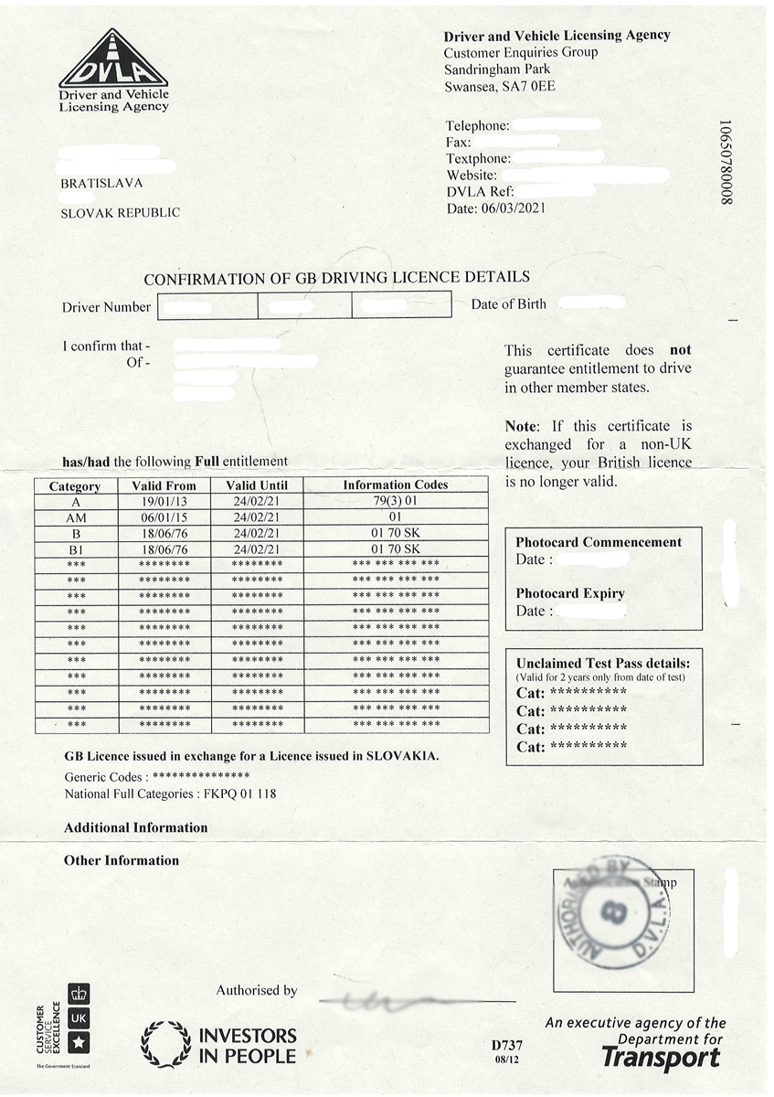 Dvla-confirmation-of-gb-driving-license-details