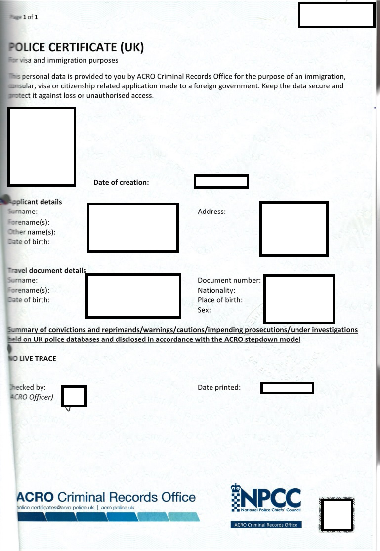 Register trestov - acro - velka britania